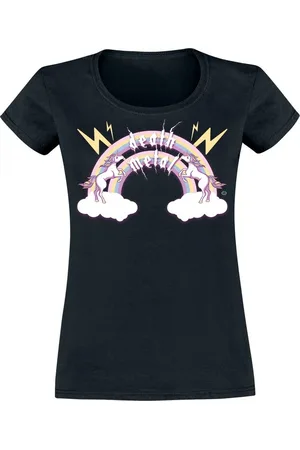Goodie Two Sleeves Unicorn Death Metal Girl-Shirt