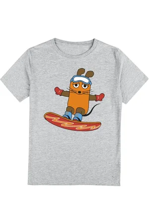 Die Sendung mit der Maus Die Maus - Wintersport - Snowboard Kinder-Shirt