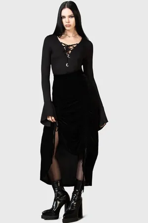 Killstar Daldina Midi Skirt Rock