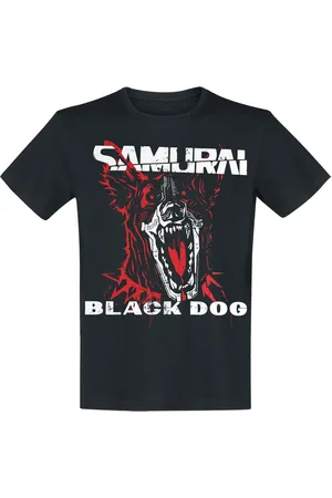 Cyberpunk Samurai - Black Dog T-Shirt
