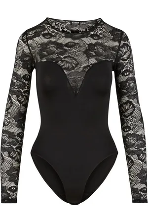 Urban classics Ladies Round Neck Lace Body Body