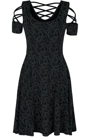 EMP Kleid mit Schnürung und keltisch anmutendem Print Kleid