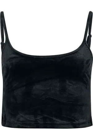 Urban classics Ladies Short Velvet Top Girl-Top