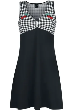 Pussy Deluxe Vichy Cherry Dress Kleid