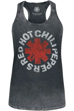 Red Hot Chili Peppers Distressed Logo Girl-Tank-Top
