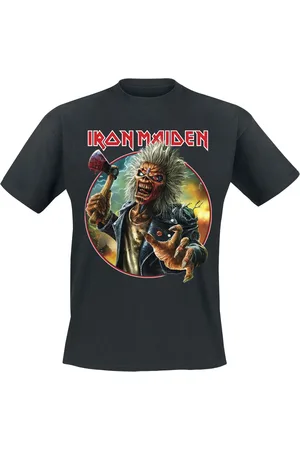 Iron Maiden Axe Eddie Circle T-Shirt