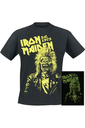 Iron Maiden Est. 1975 - Glow In The Dark T-Shirt