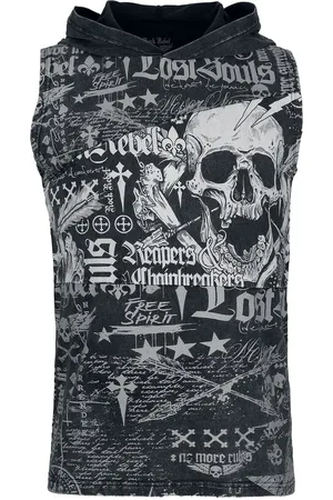 Rock Rebel Tank-Top with Skull Frontprint Tank-Top