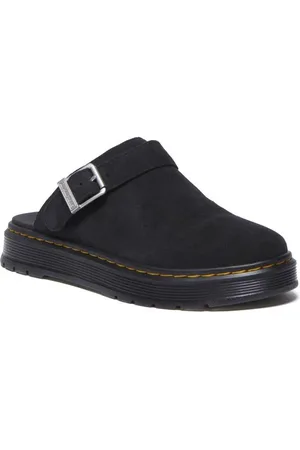Dr. Martens Brookline Mule Black Bronx Suede Sandale