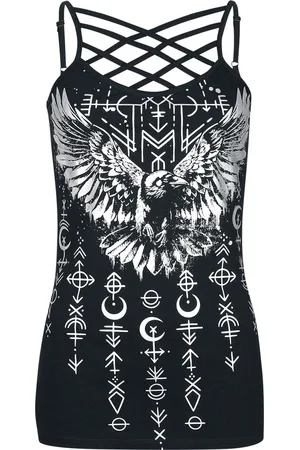EMP Tank-Top with Raven Frontprint Girl-Top