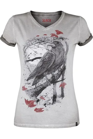 EMP T-Shirt mit Rabenprint Girl-Shirt