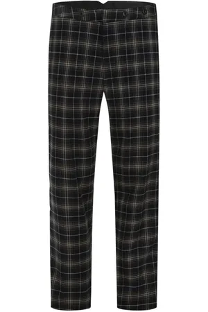 Chet Rock Chuck Swing Trouser Green Tartan Chinopant