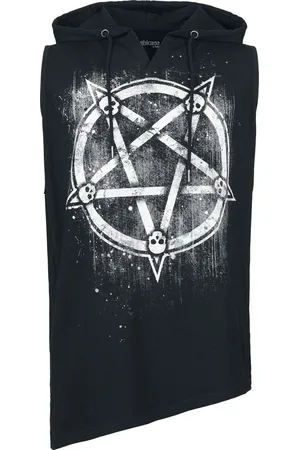 Gothicana Tank-Top with Pentagram and Skulls Tank-Top