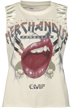 EMP Tank Top With Vintage Print Girl-Top