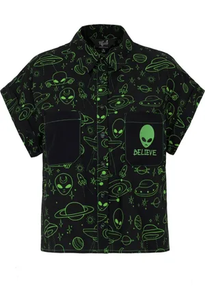 Hell Bunny Mulder Shirt Bluse