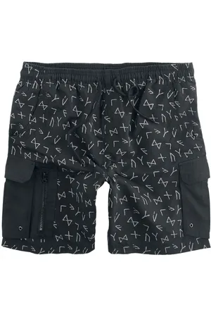 EMP Badeshorts mit Runen- Print Badeshorts