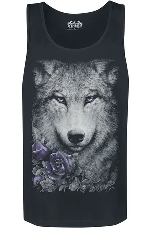 Spiral Wolf Roses Tank-Top