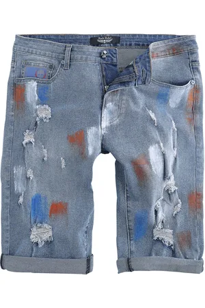Rock Rebel Shorts with destroyed Details Shorts