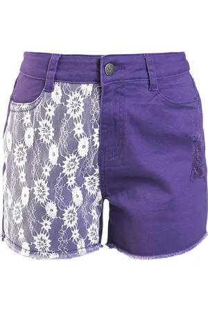 Gothicana Shorts mit Spitzenbesatz Girl-Shorts