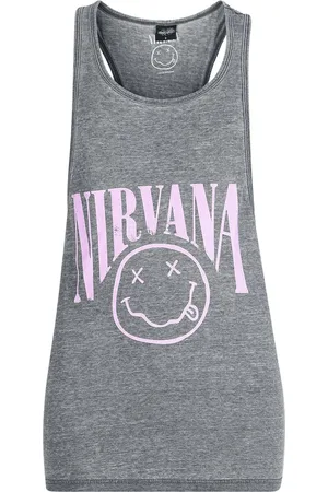 Nirvana Curved Logo Girl-Top