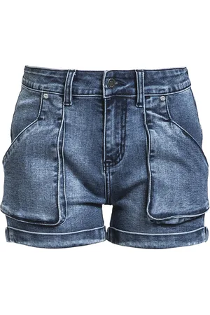 RED by EMP Dunkelblaue Shorts Girl-Shorts