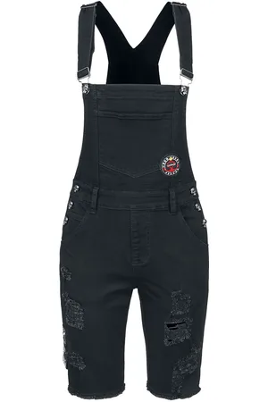 Rock Rebel Jeans Latzhose Girl-Shorts
