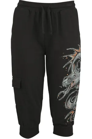 EMP Sweat Shorts With Large Dragon Print Girl-Sweat-Shorts