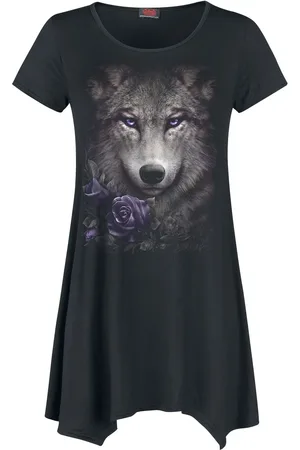Spiral Wolf Roses Girl-Shirt