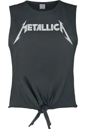 Metallica Amplified Collection - White Logo Girl-Top