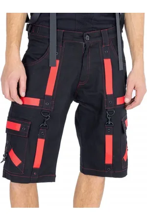 Poizen Industries MEMPHIS SHORTS MENS BLACK/RED Shorts
