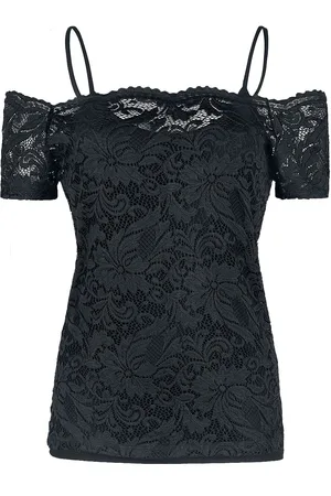 EMP Cold Shoulder Shirt aus Spitze Girl-Shirt