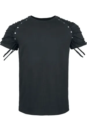 Gothicana T-Shirt with Distressed Shoulders T-Shirt