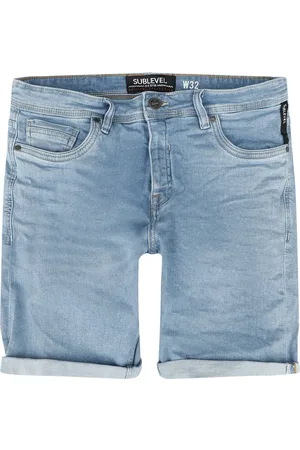 Sublevel Mens Denim Bermuda Jeans-Shorts
