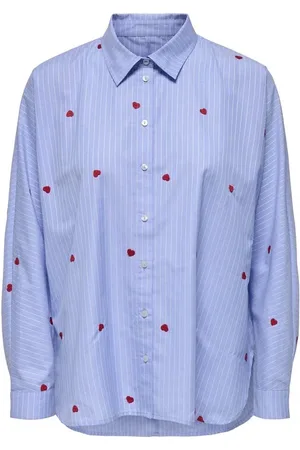 ONLY ONLNEW LINA GRACE LS STRIPE EMB SHIRT Girl-Hemd