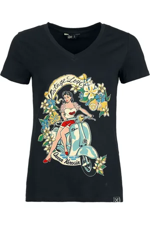 Queen Kerosin Vintage Love Girl-Shirt