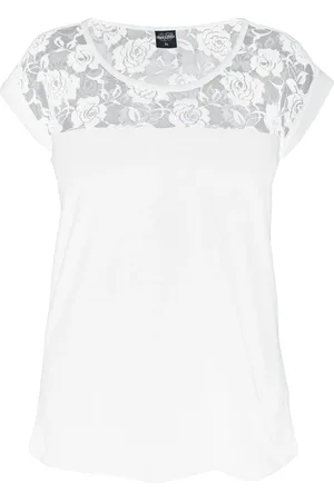 Urban classics Ladies Top Laces Tee Girl-Shirt