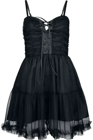 Gothicana Mesh Dress With Lacing Kleid