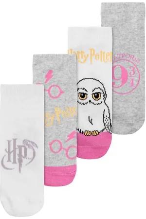 Harry Potter Hedwig - Gleis 9 3/4 - Logo - 4er Set Socken