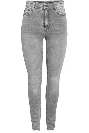 Noisy May NMSatty HW Skinny Cut Hem AZ373LG S Jeans