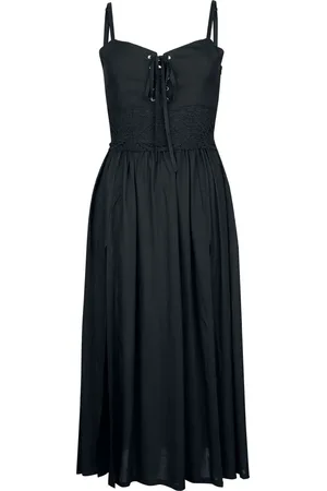 Gothicana Dress With Crochet Lace Maxikleid
