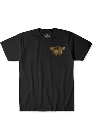 WEST COAST WCC Motorcycle Tee Black/Yellow T-Shirt