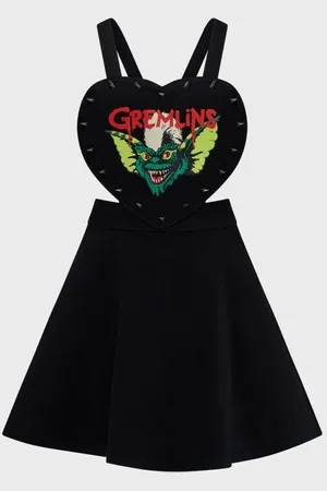 Killstar Gremlins - Stripe Pinafore Dress Kleid