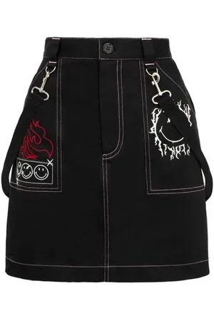 Hell Bunny X Smiley Originals Dylan Skirt Rock
