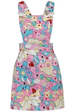 Hell Bunny X Smiley Originals Loulou Pinafore Dress Kleid