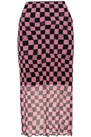 Hell Bunny X Smiley Originals Distortion Skirt Rock