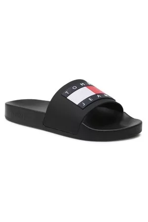 Tommy Hilfiger Pantoletten - Flag Pool Sld Ess EN0EN02115 Black BDS