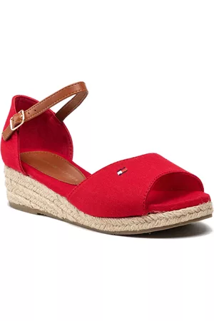Tommy Hilfiger Espadrilles - Rope Wedge Sandal T3A7-32185-0048 S Red 300