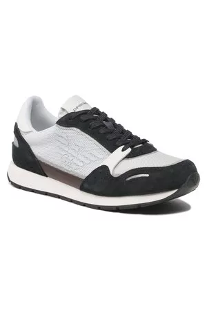 Emporio Armani Sneakers - X4X537 XM678 S157 D.Gr/Of.Wht/L.Gr/Choc