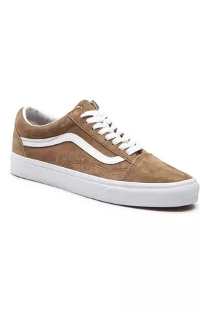 Vans Herren Sneakers - Sneakers aus Stoff - Old Skool VN0A5KRSTBN1 Pig Suede Tobacco Brown