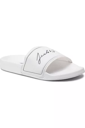 JACK & JONES Pantoletten - Jfwgary Pool Slider 12192856 Bright White